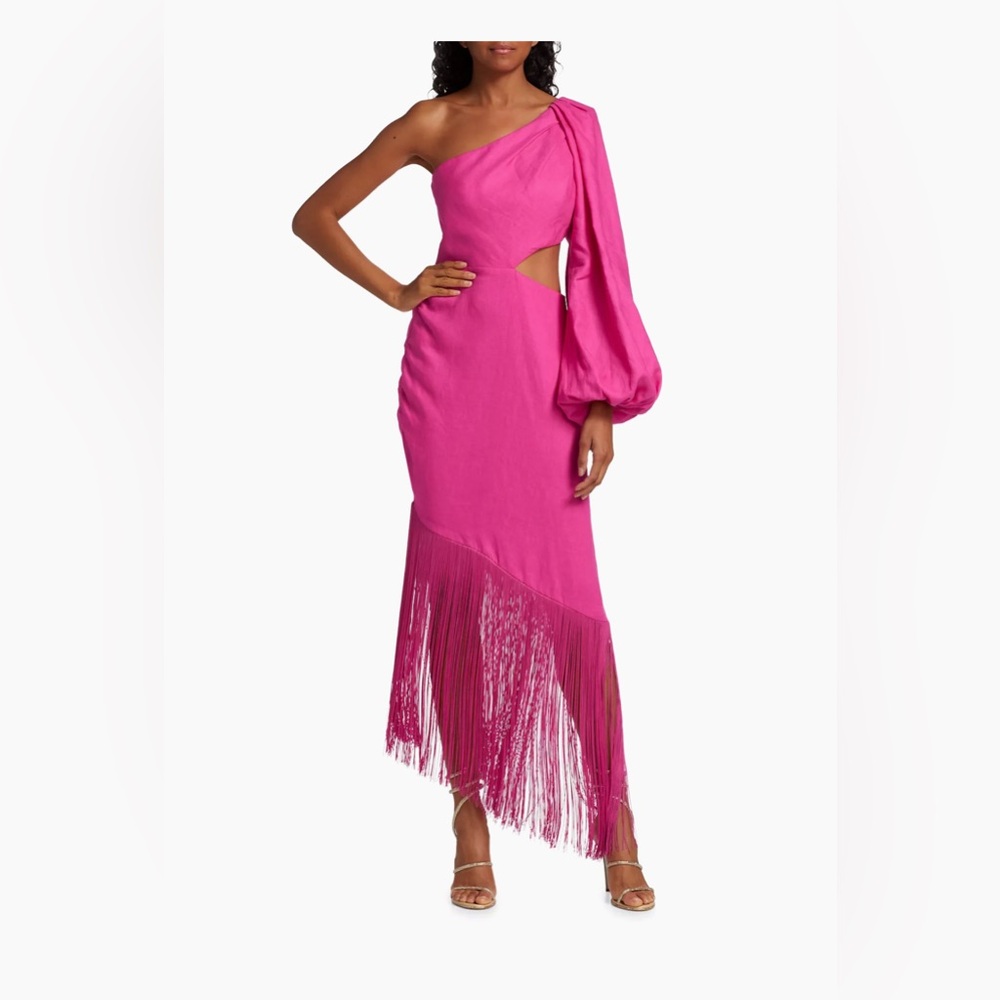Like 🆕 No Pise La Grama Sweet Figue Fringe Midi-Dress